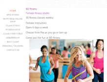 Tablet Screenshot of bdfitness.org